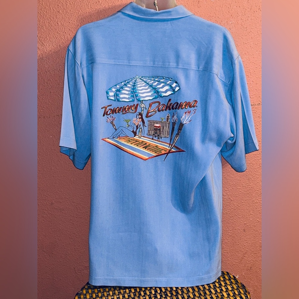 Tommy Bahama Silk Camp Patio King Shirt Medium